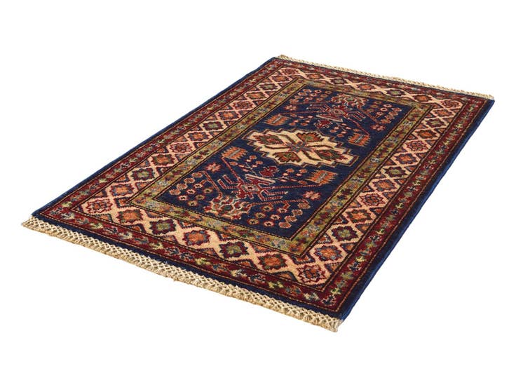 Detail image of 2' x 3' 1 Hand Knotted Kazak Rug