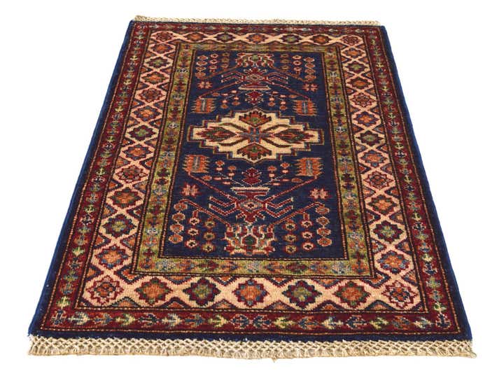 2' x 3' 1 Hand Knotted Kazak Rug
