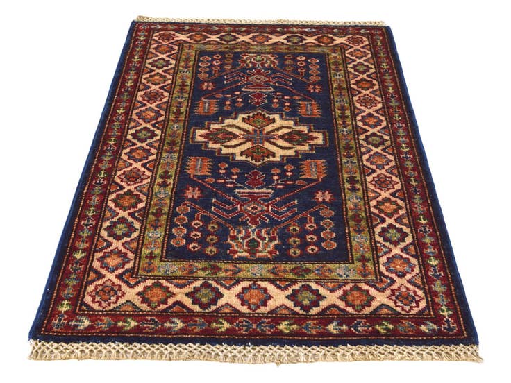 Detail image of 2' x 3' 1 Hand Knotted Kazak Rug