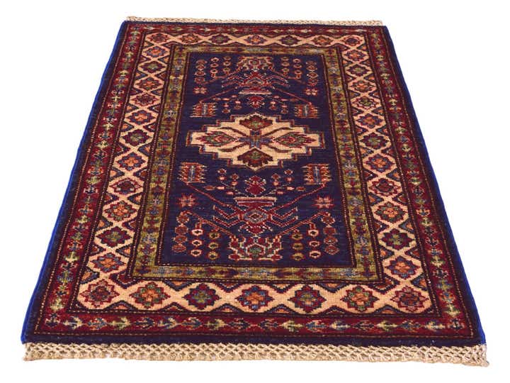 2' x 3' 2 Hand Knotted Kazak Rug