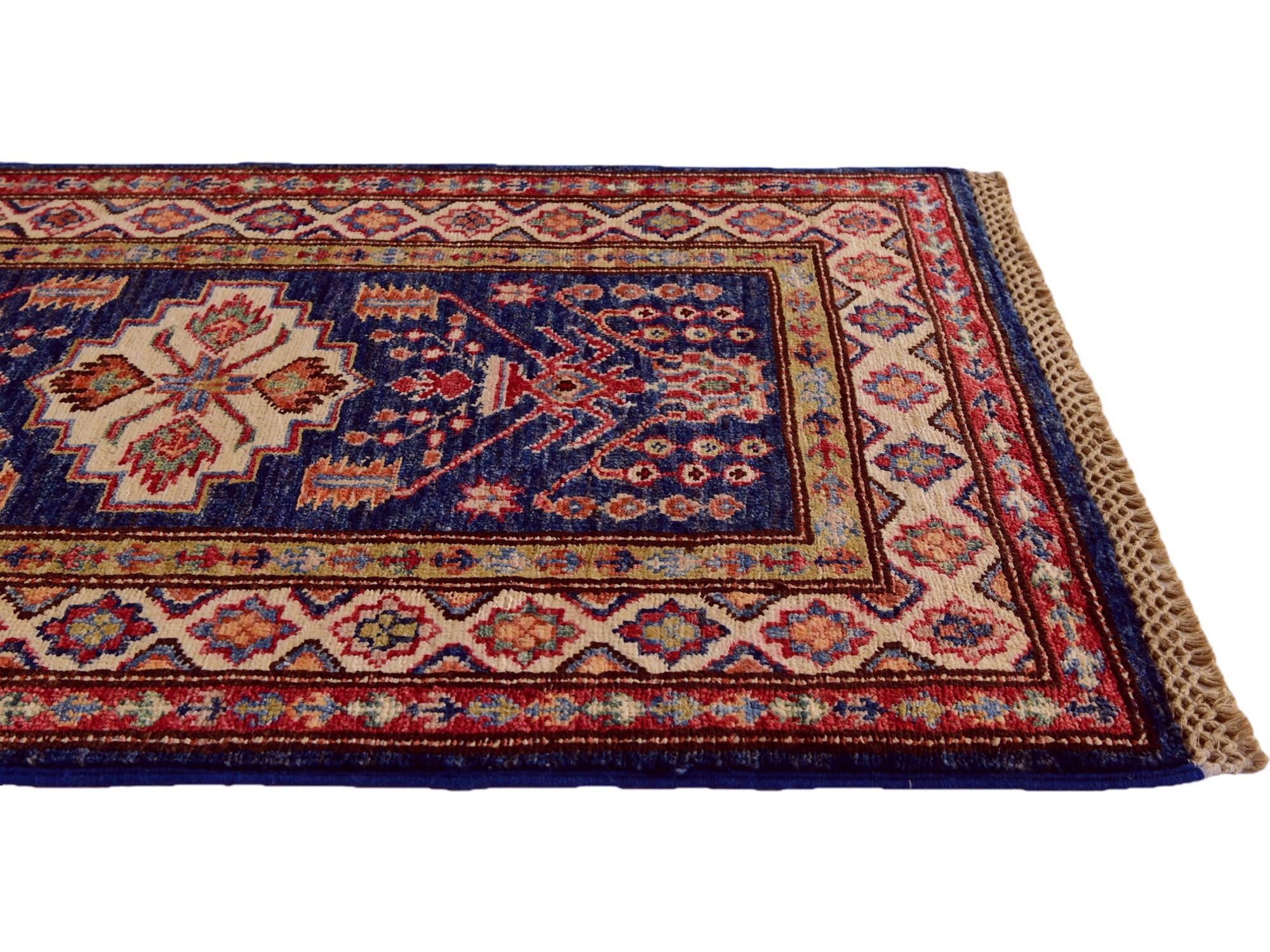2' x 3' 2 Hand Knotted Kazak Rug