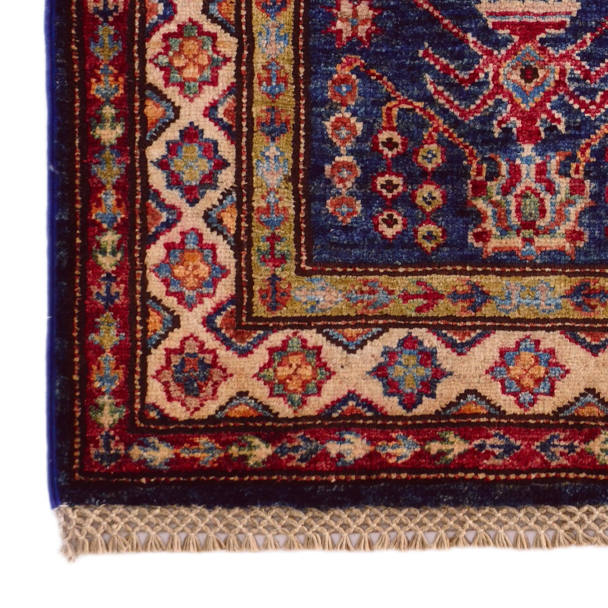 2' x 3' 2 Hand Knotted Kazak Rug