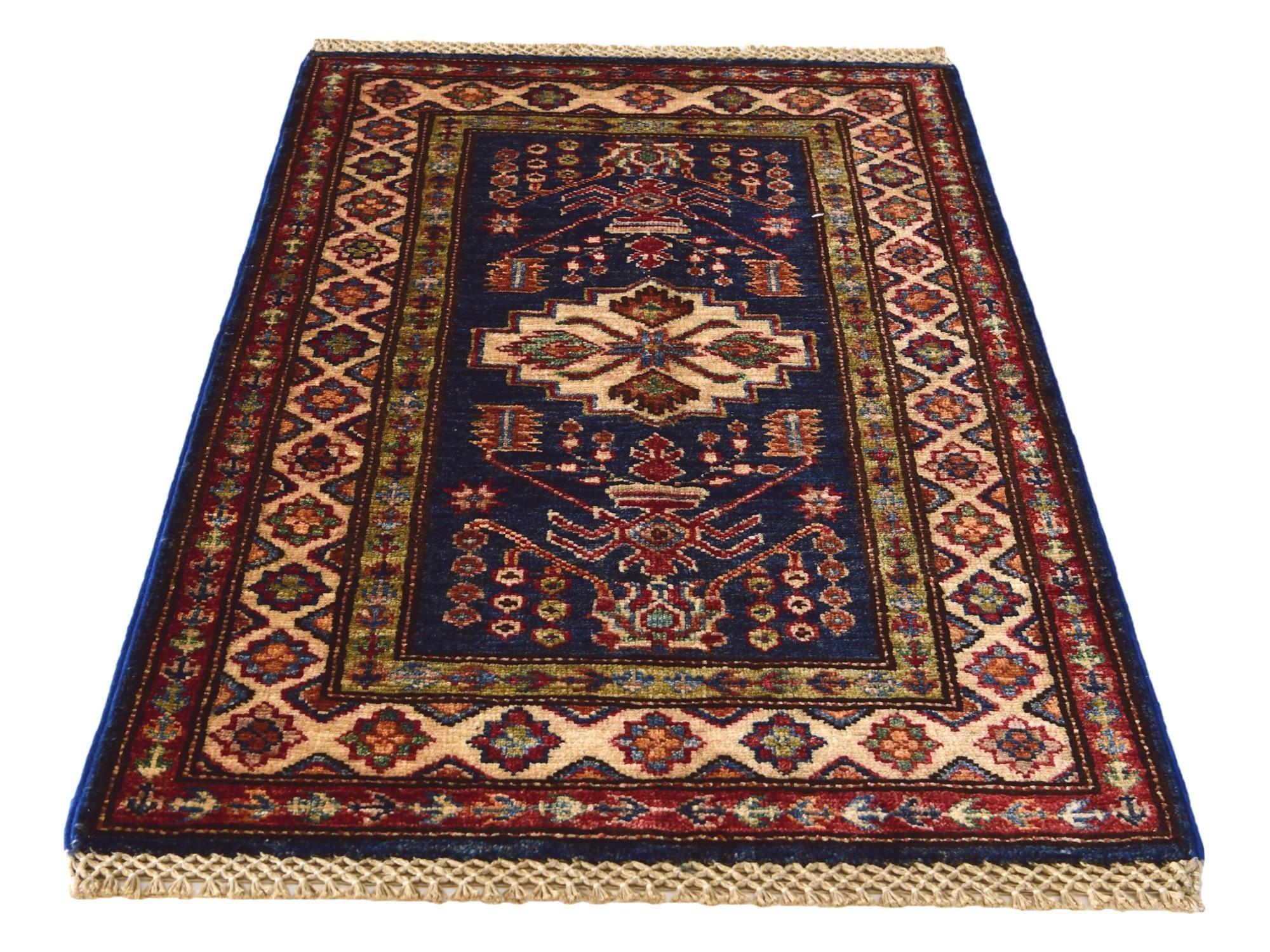 2' 1 x 3' 2 Hand Knotted Kazak Rug