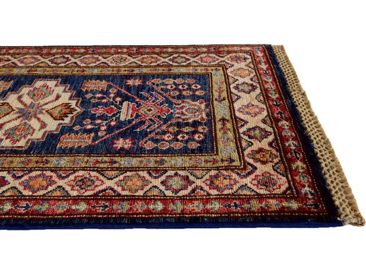 Detail image of 2' 1 x 3' 2 Hand Knotted Kazak Rug