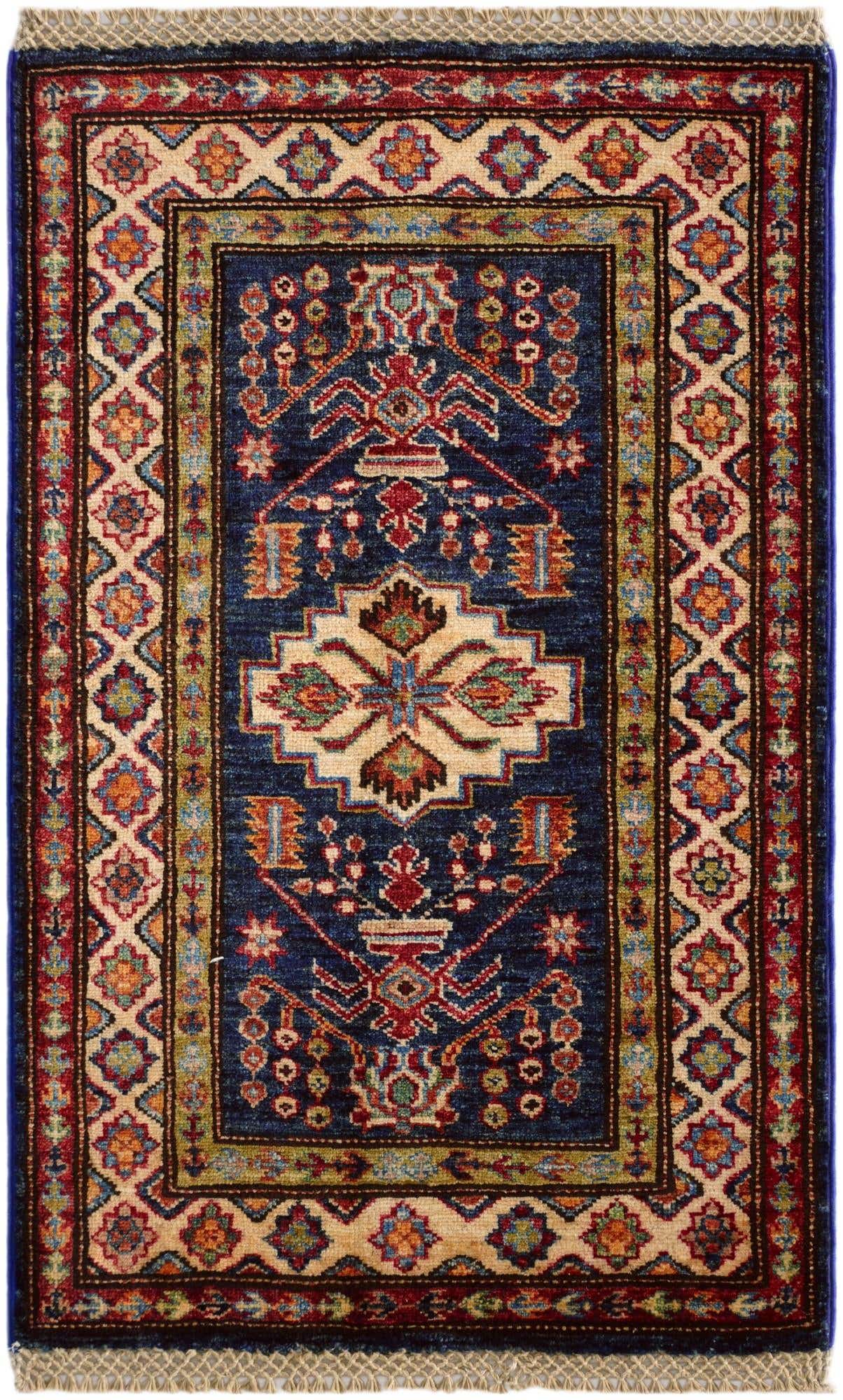 2' 1 x 3' 2 Hand Knotted Kazak Rug