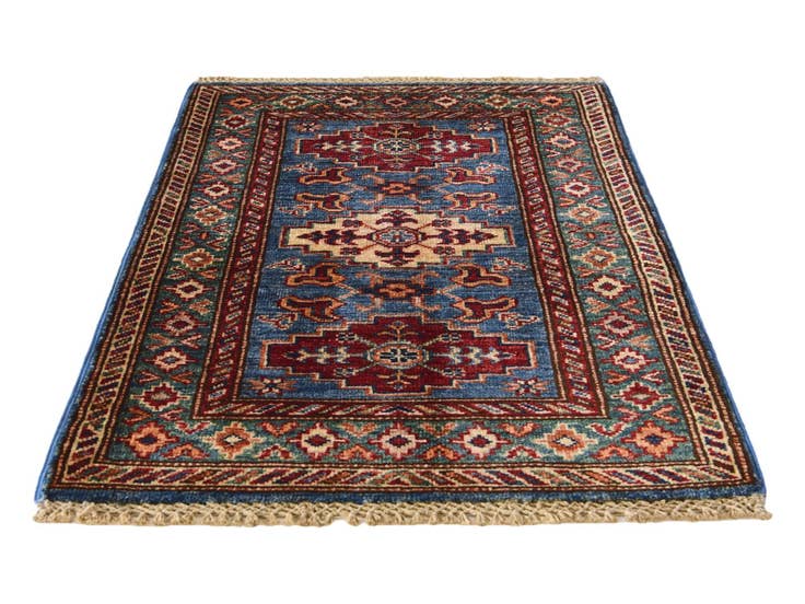 Detail image of 2' x 3' 1 Hand Knotted Kazak Rug