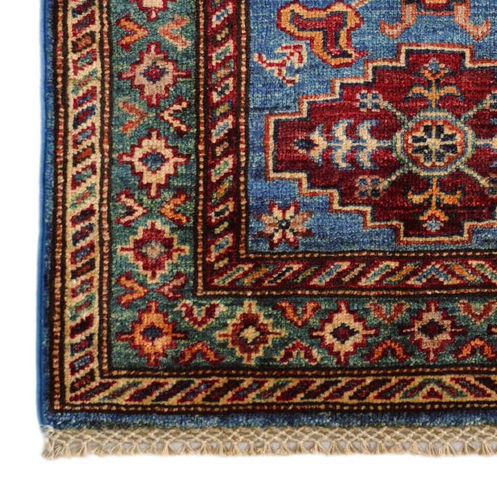 2' x 3' 1 Hand Knotted Kazak Rug