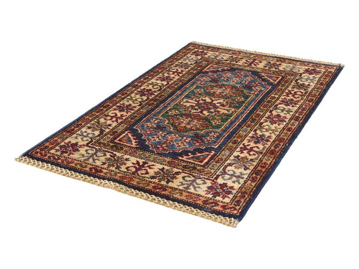 1' 10 x 2' 11 Hand Knotted Kazak Rug