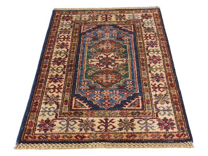 1' 10 x 2' 11 Hand Knotted Kazak Rug