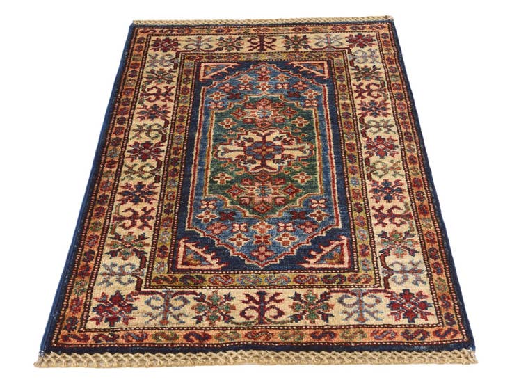 Detail image of 1' 10 x 2' 11 Hand Knotted Kazak Rug