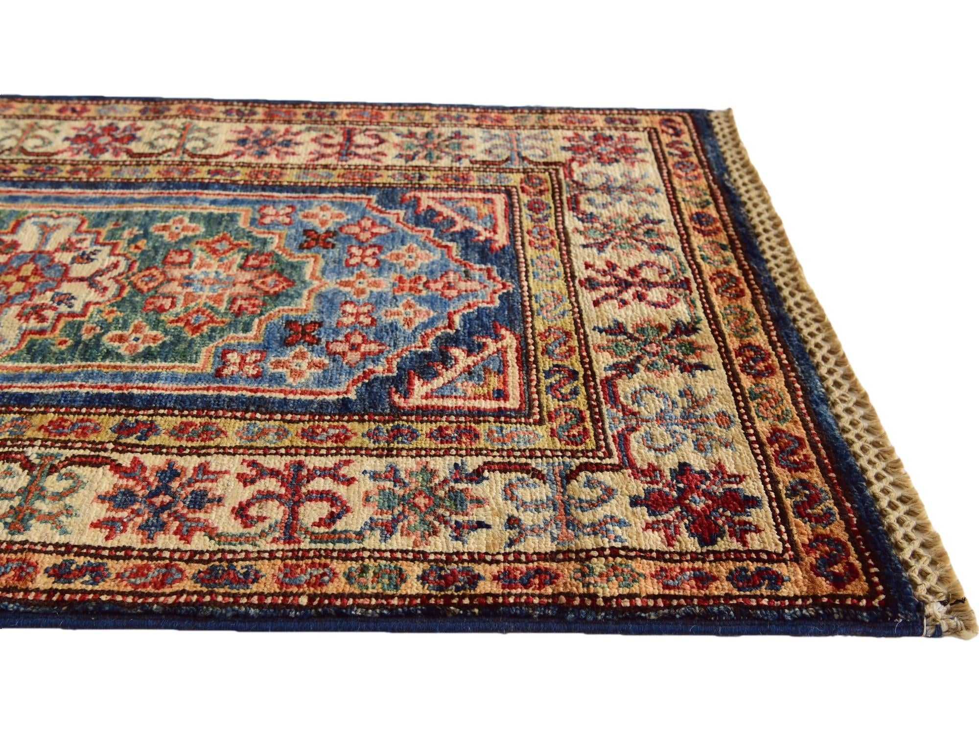 1' 10 x 2' 11 Hand Knotted Kazak Rug