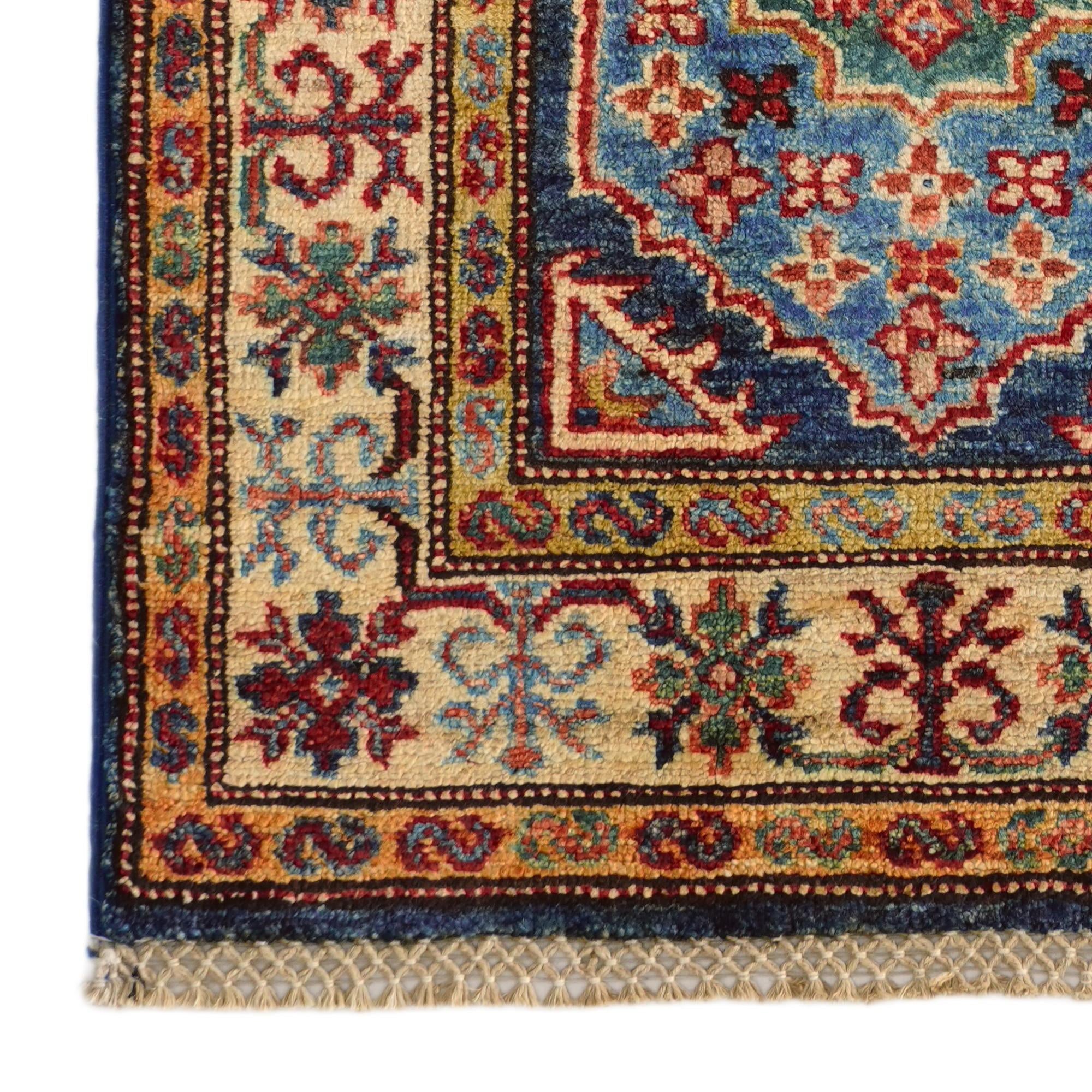 1' 10 x 2' 11 Hand Knotted Kazak Rug