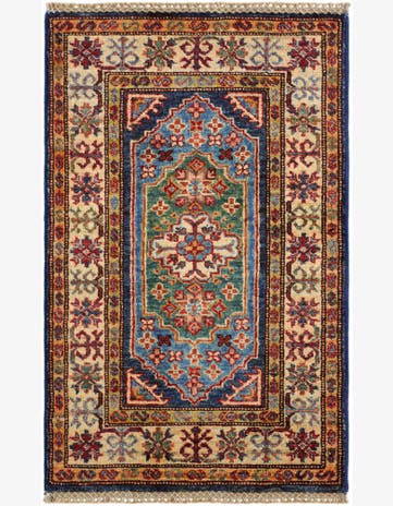 1' 10 x 2' 11 Hand Knotted Kazak Rug