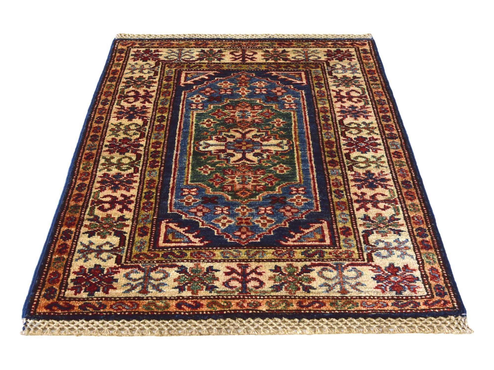 2' 1 x 3' Hand Knotted Kazak Rug