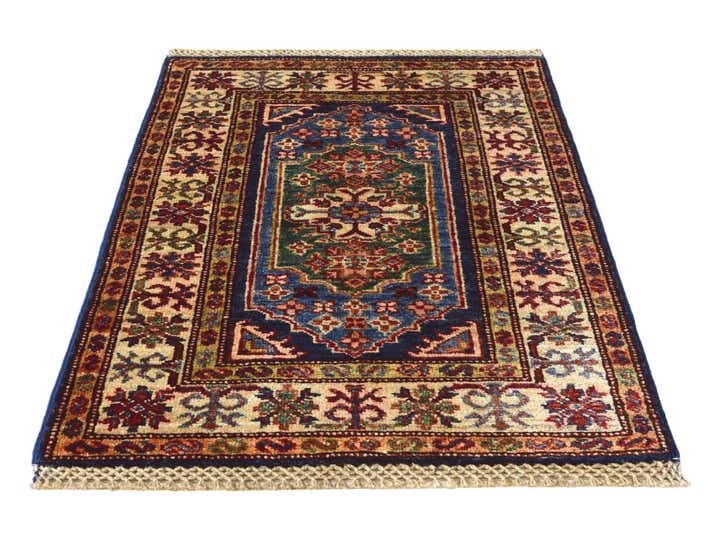 2' 1 x 3' Hand Knotted Kazak Rug