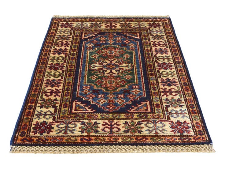 Detail image of 2' 1 x 3' Hand Knotted Kazak Rug