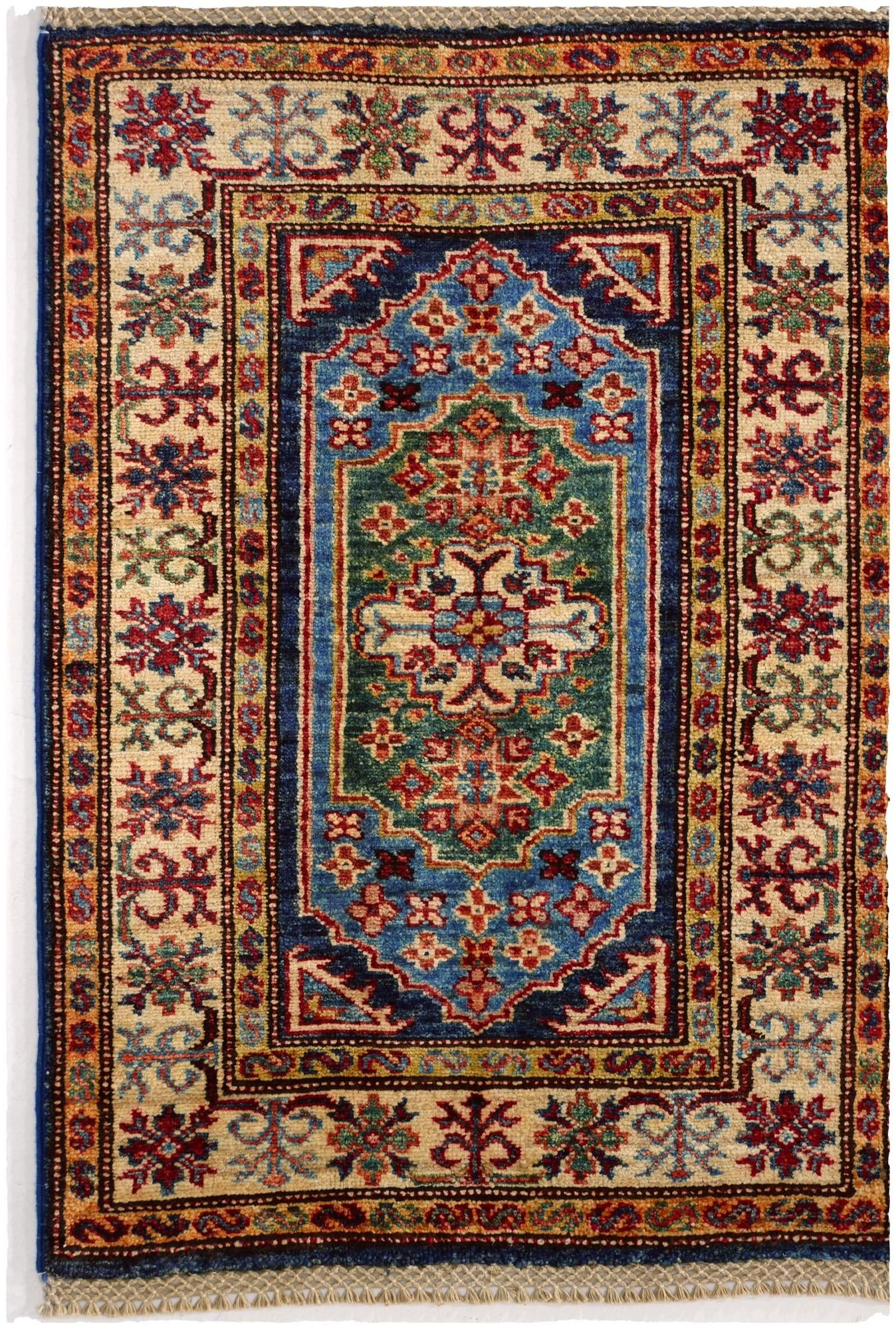 2' 1 x 3' Hand Knotted Kazak Rug
