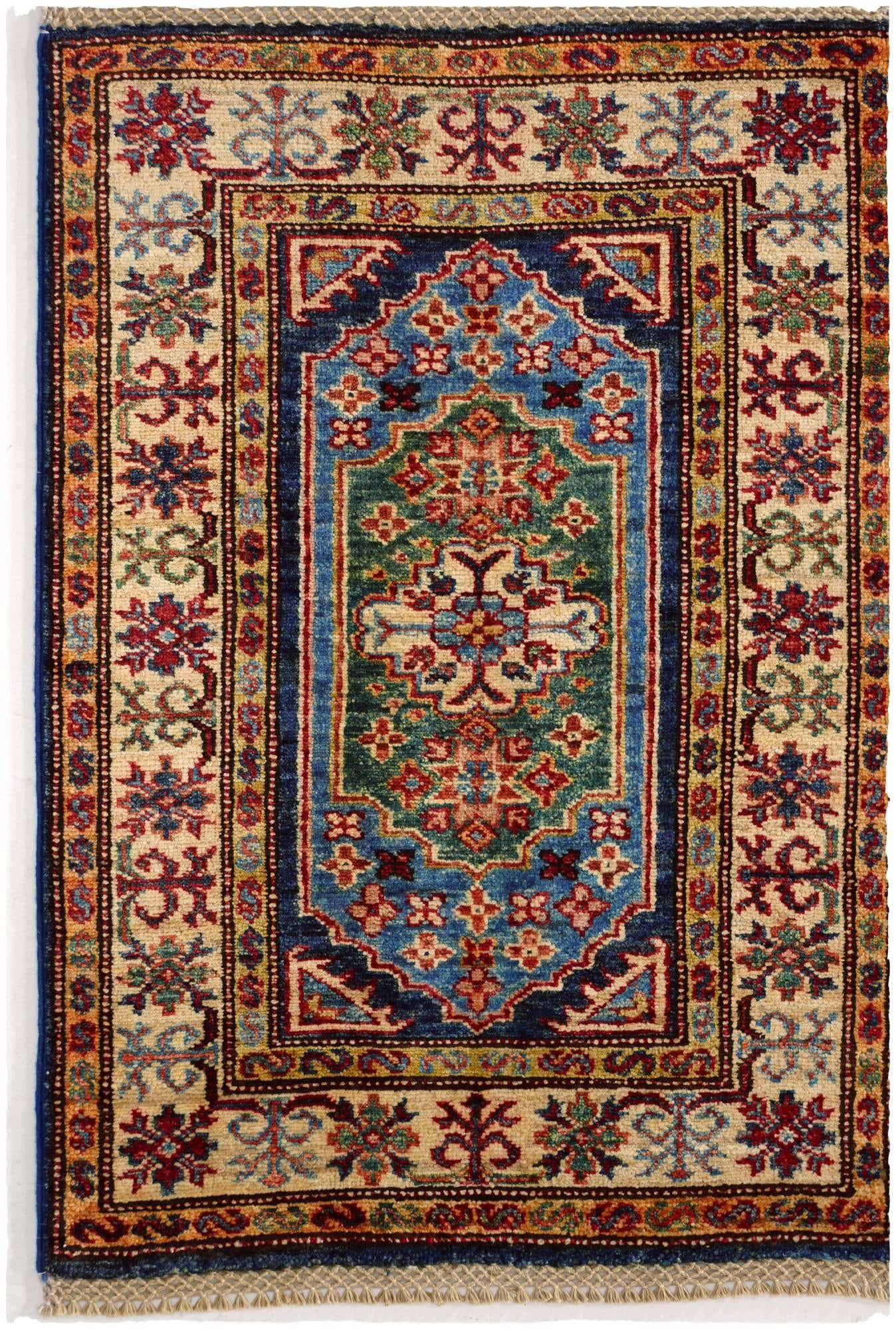 2' 1 x 3' Hand Knotted Kazak Rug
