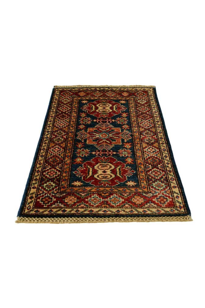 1' 11 x 3' 2 Hand Knotted Kazak Rug