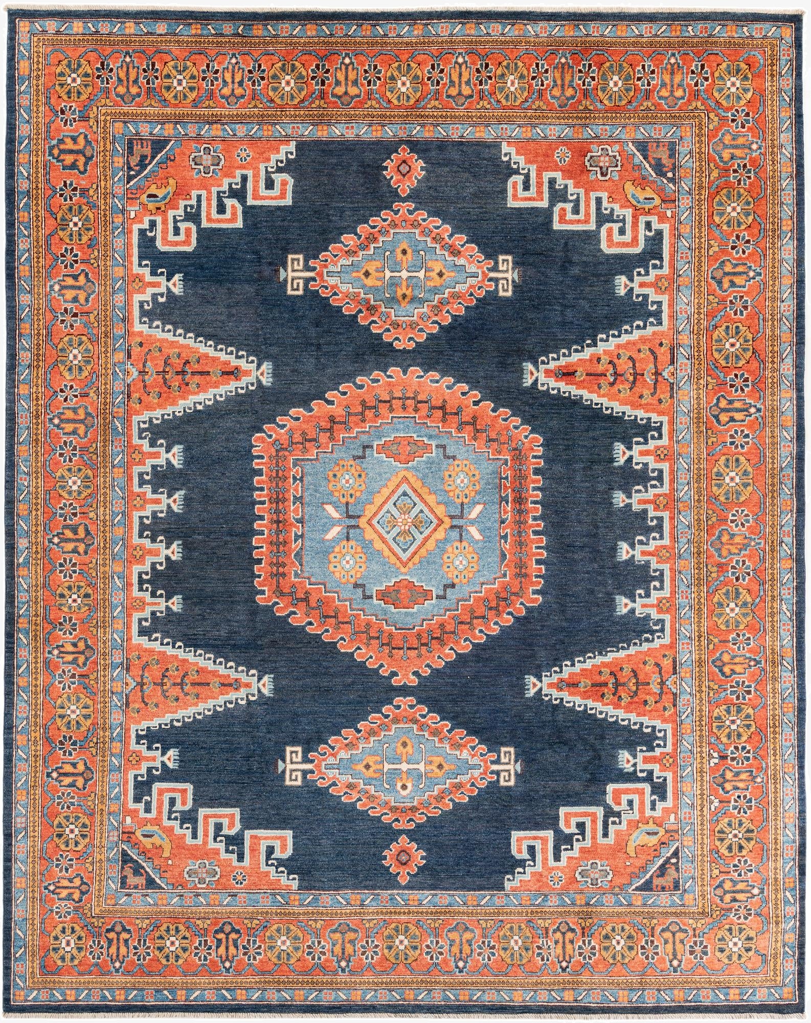 7' 10 x 10'  Hand Knotted Kazak Rug