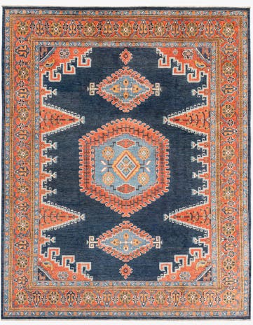 7' 10 x 10' Hand Knotted Kazak Rug