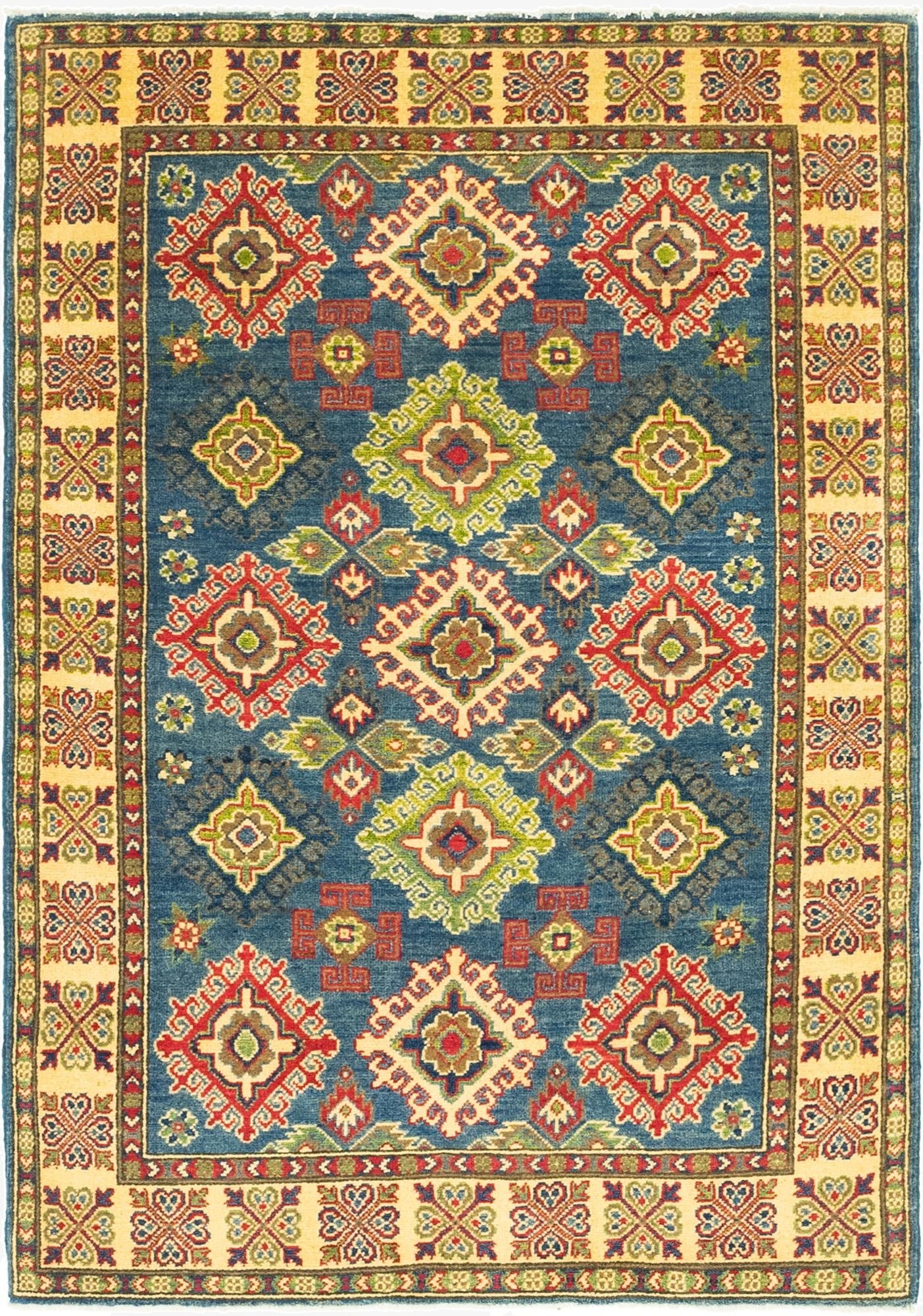 4' x 6'  Hand Knotted Kazak Rug