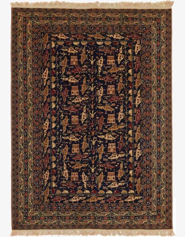 6' 4 x 9' 2 Hand Knotted Kazak Rug
