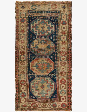 3' 5 x 6' 3 Hand Knotted Kazak Oriental Wool Rug