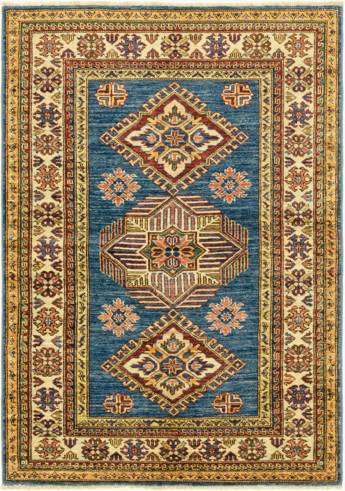 105cm x 147cm  Hand Knotted Kazak Oriental Rug