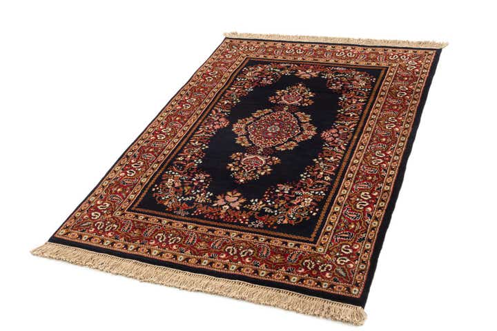 4' x 6' 1 Hand Knotted Kerman Wool Rug
