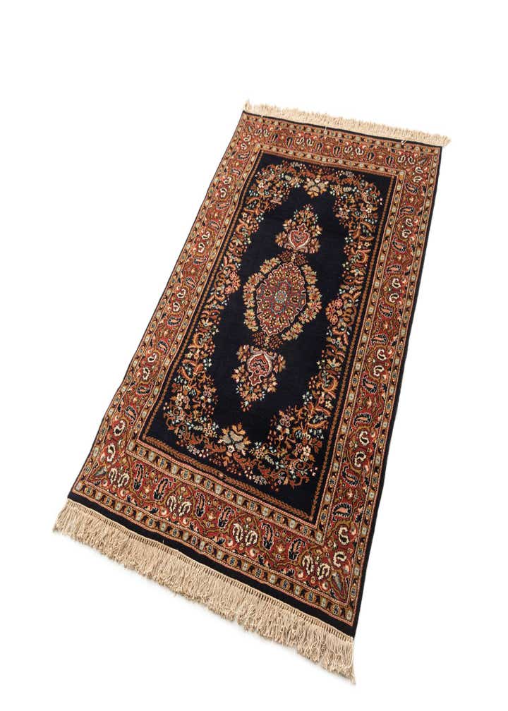 4' x 6' Hand Knotted Kerman Oriental Wool Rug