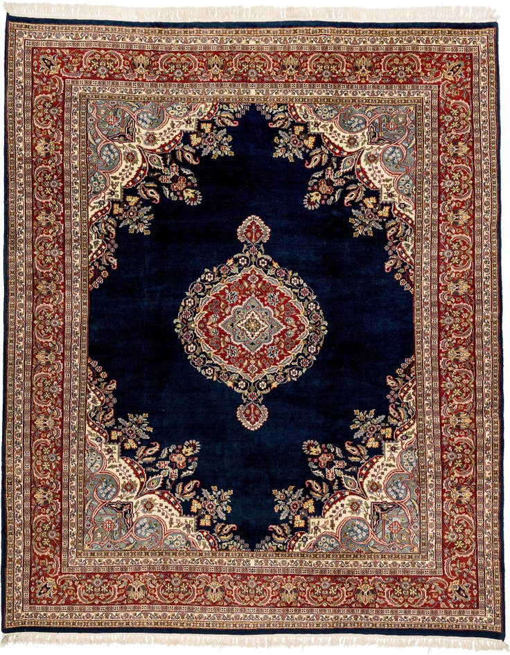 Detail image of 8' 6 x 11' Hand Knotted Kerman Wool Rug
