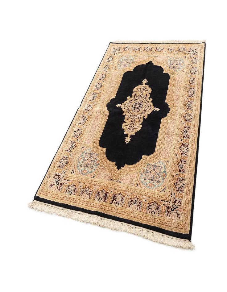 Detail image of 5' 2 x 7' 2  Hand Knotted Kerman Wool Rug