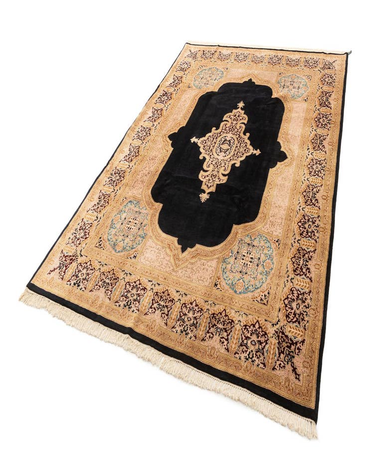 Detail image of 8' x 11' 5 Hand Knotted Kerman Wool Rug