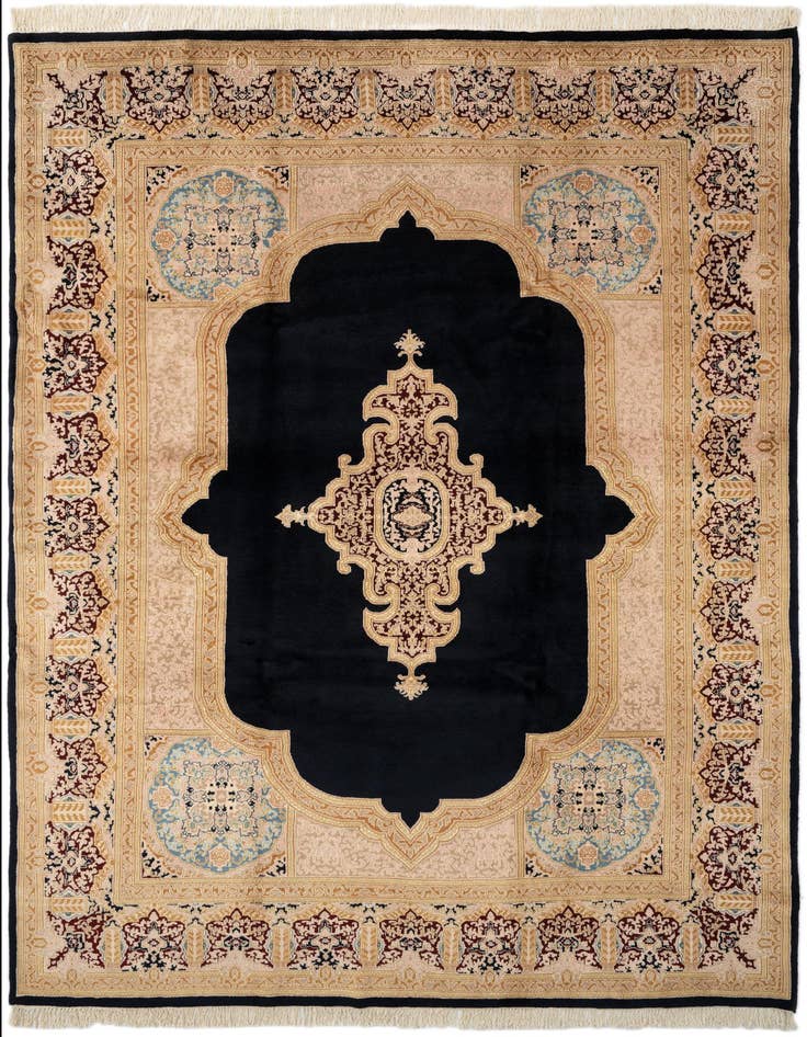 Detail image of 8' x 11' 5 Hand Knotted Kerman Wool Rug