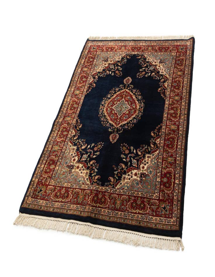 Detail image of 4' 9 x 6' 7 Hand Knotted Kerman Wool Rug