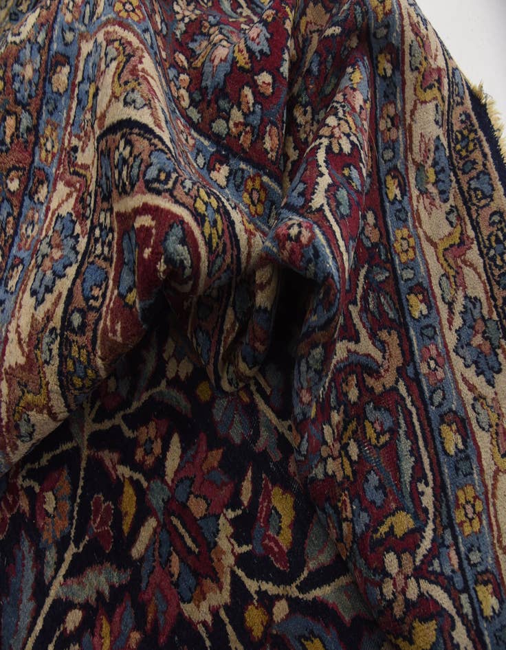 Detail image of 9' 10 x 13' Hand Knotted Kerman Persian Wool Rug