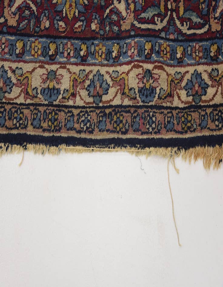 Detail image of 9' 10 x 13' Hand Knotted Kerman Persian Wool Rug