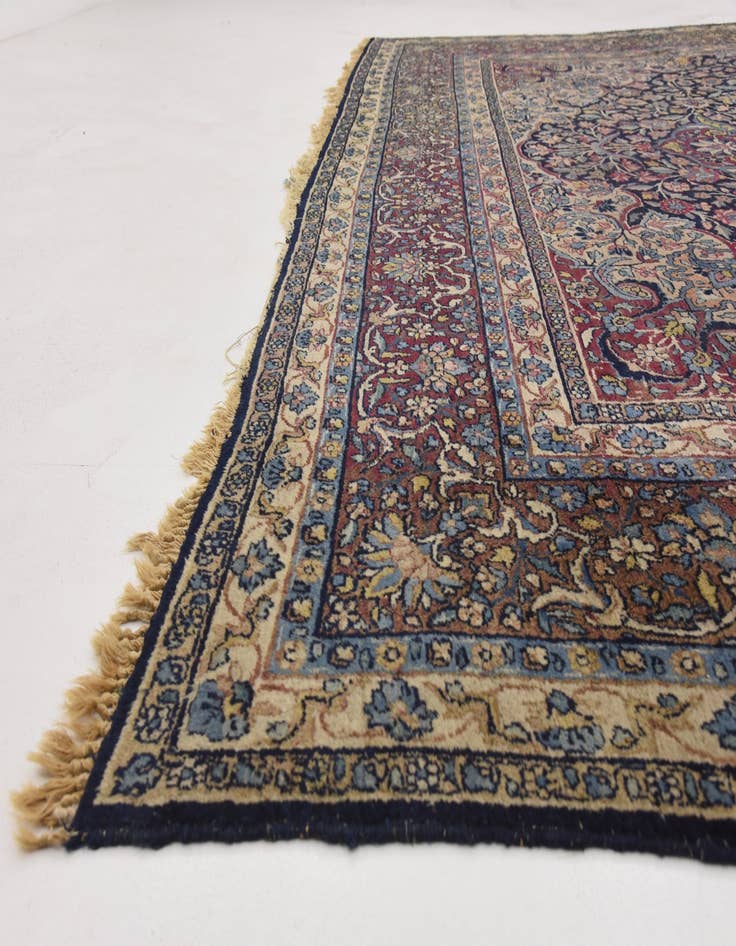 Detail image of 9' 10 x 13' Hand Knotted Kerman Persian Wool Rug