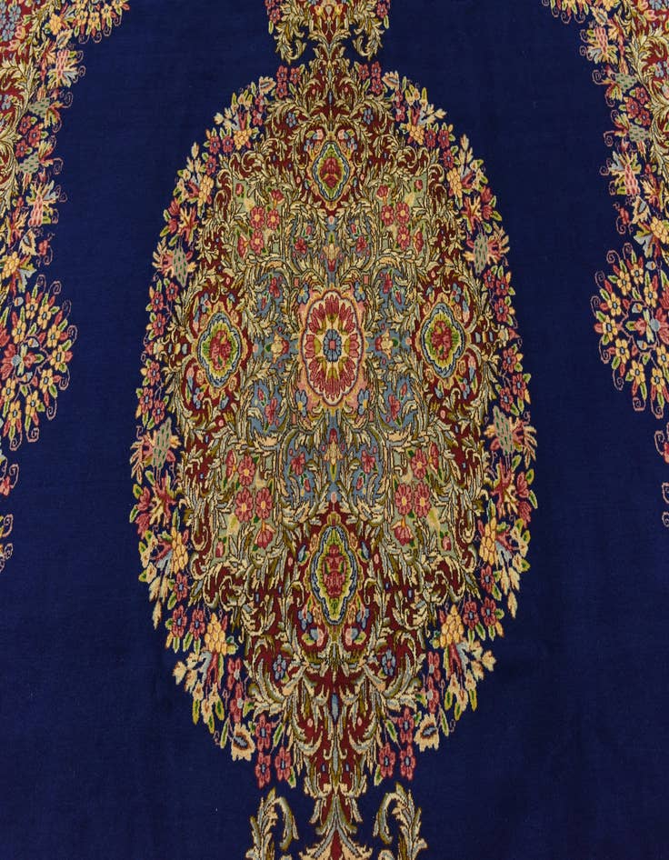 Detail image of 8' 9 x 12' 2 Hand Knotted Kerman Persian Wool Rug