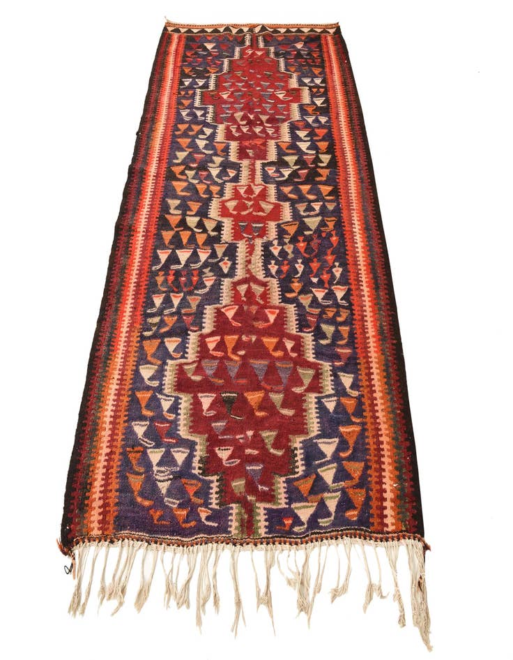 Detail image of 4' 7 x 7' 10  Hand Woven Kilim Fars Wool Rug