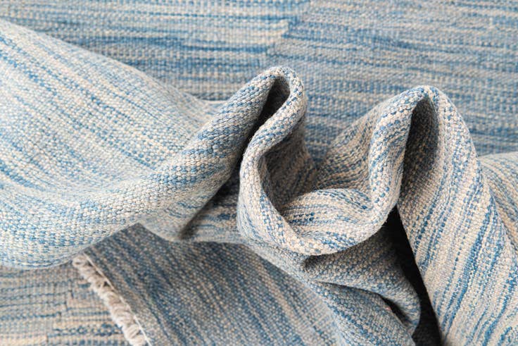 Detail image of 3' 9 x 6' Hand Woven Kilim Maymana Wool Rug