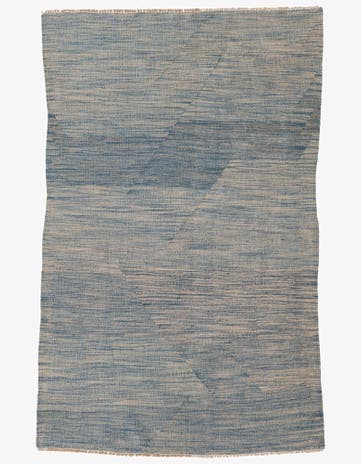 3' 9 x 6' Hand Woven Kilim Maymana Wool Rug