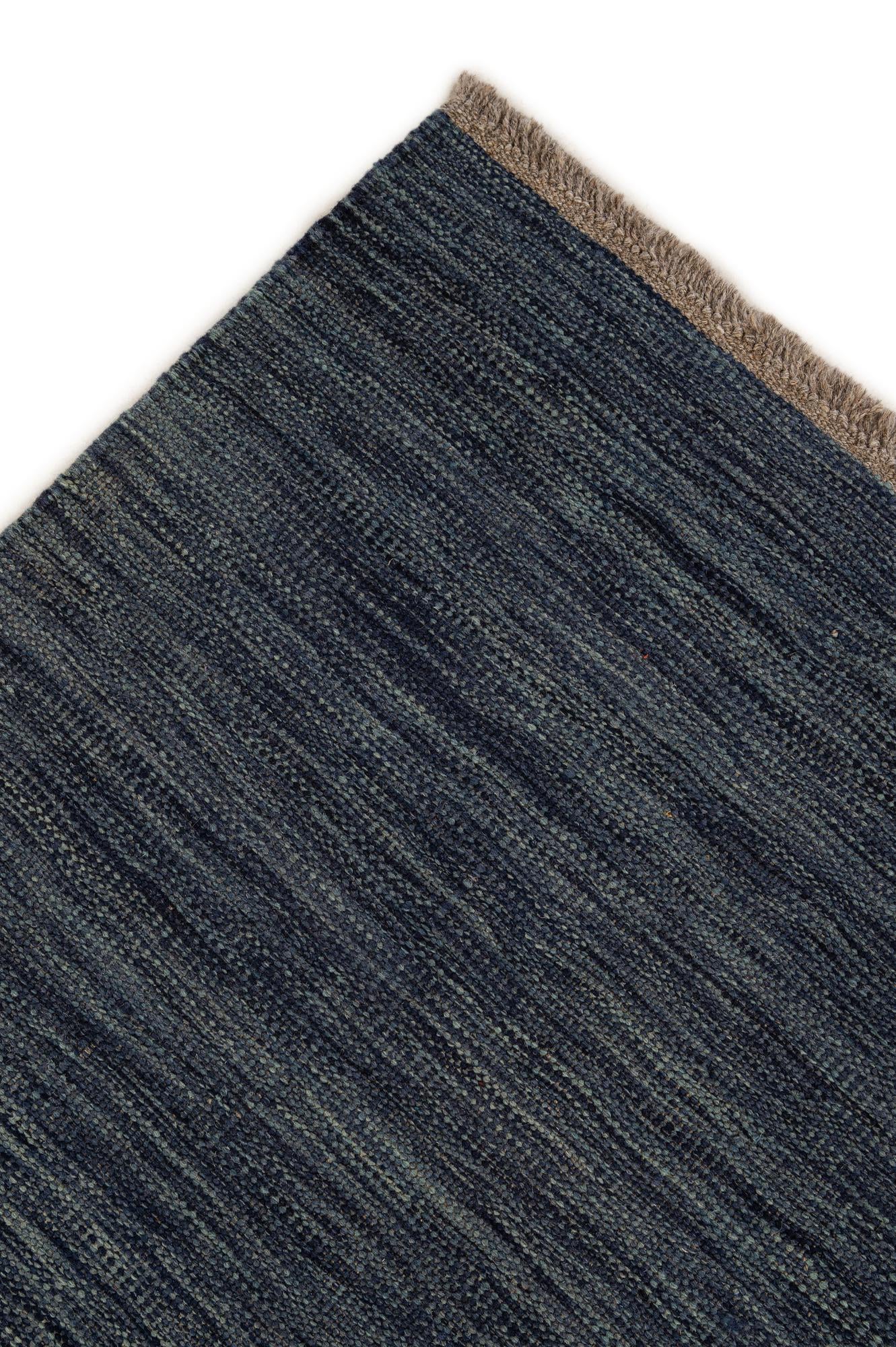 4' 3 x 6' 2 Hand Woven Kilim Modern Wool Rug