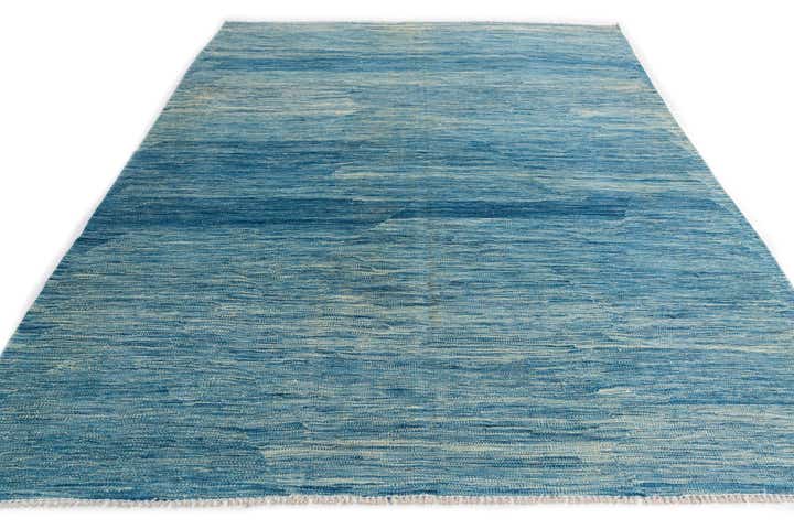 5' 7 x 8' 2 Hand Woven Kilim Modern Wool Rug