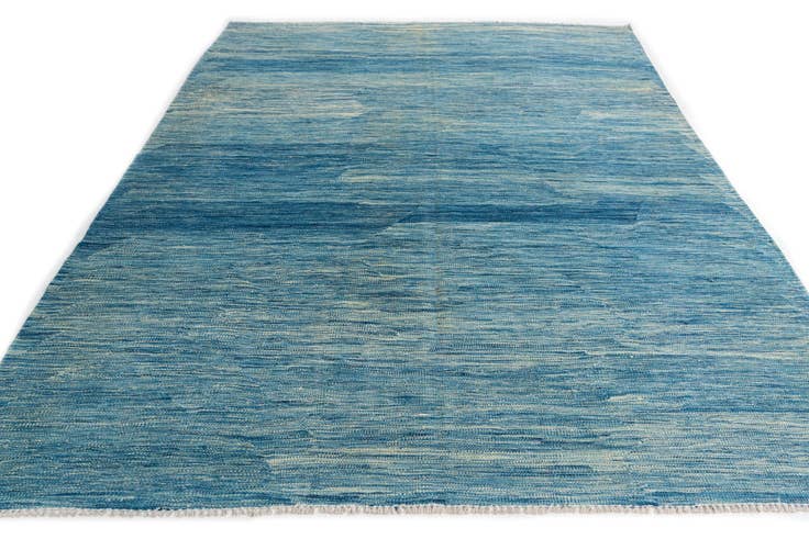 Detail image of 5' 7 x 8' 2 Hand Woven Kilim Modern Wool Rug