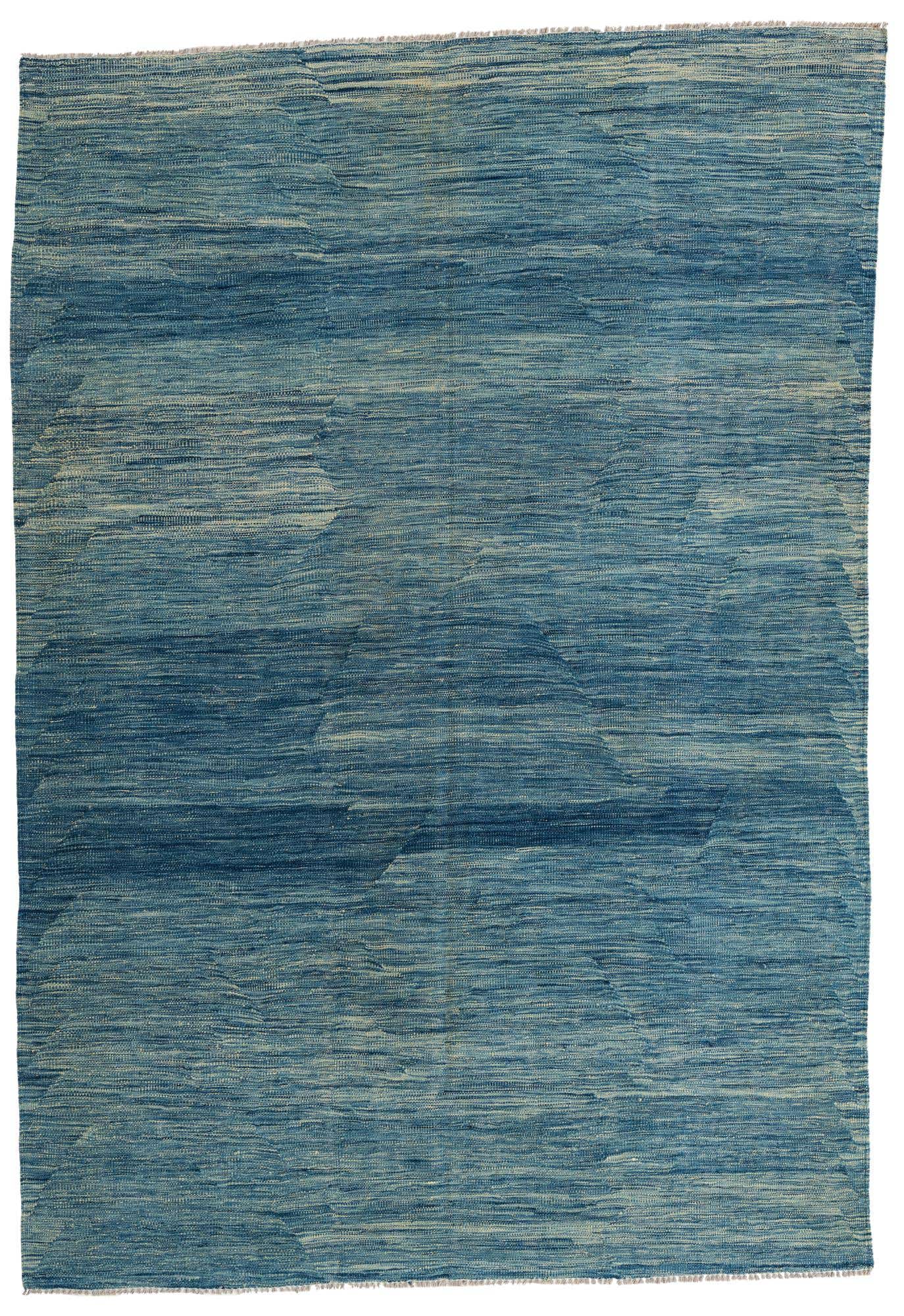 5' 7 x 8' 2 Hand Woven Kilim Modern Wool Rug