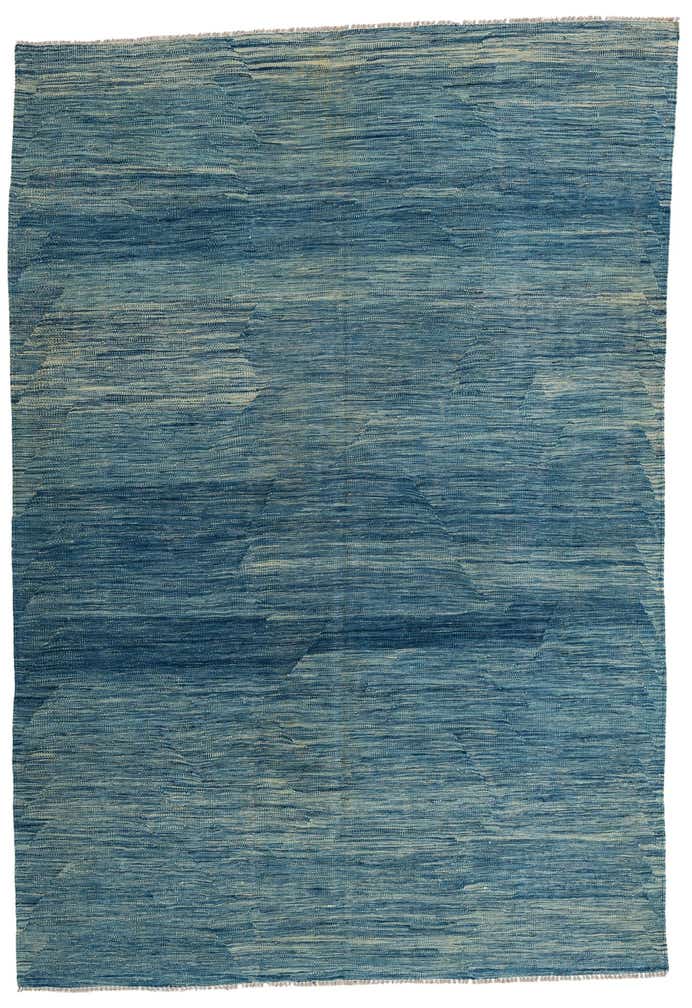 5' 7 x 8' 2 Hand Woven Kilim Modern Wool Rug
