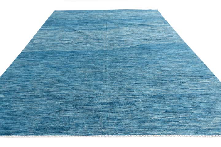 6' 8 x 9' 10 Hand Woven Kilim Modern Wool Rug