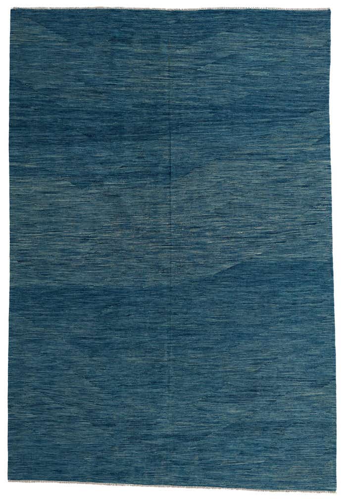 6' 8 x 9' 10 Hand Woven Kilim Modern Wool Rug